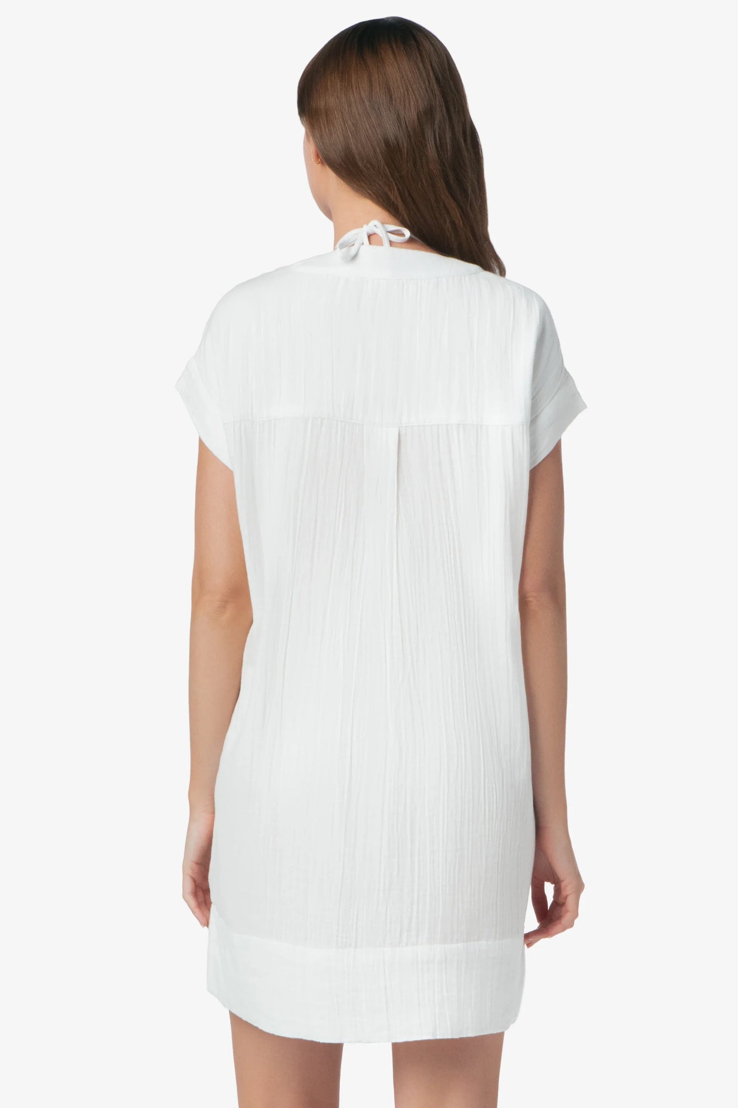 Island V-Neck Dress  |  White