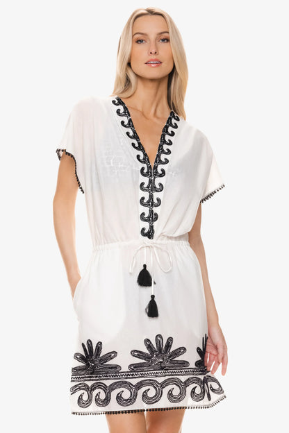 Margaux Dress  |  Black White