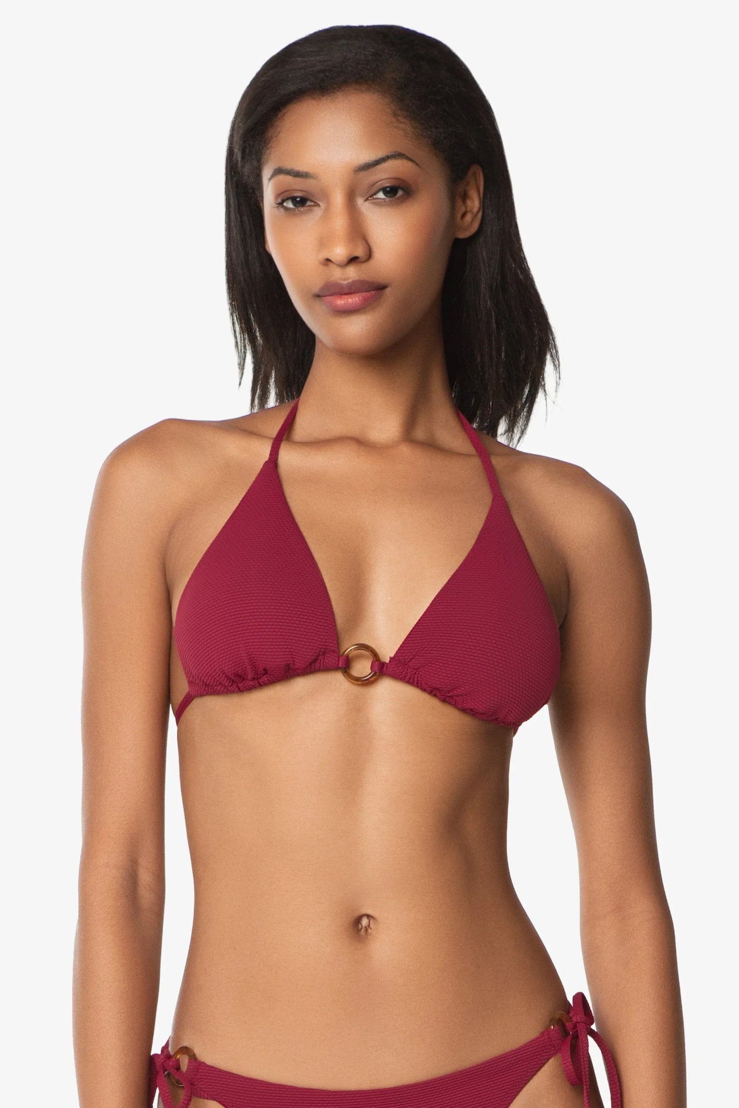 Tortoise Ring String Top  |  Merlot Cora Texture