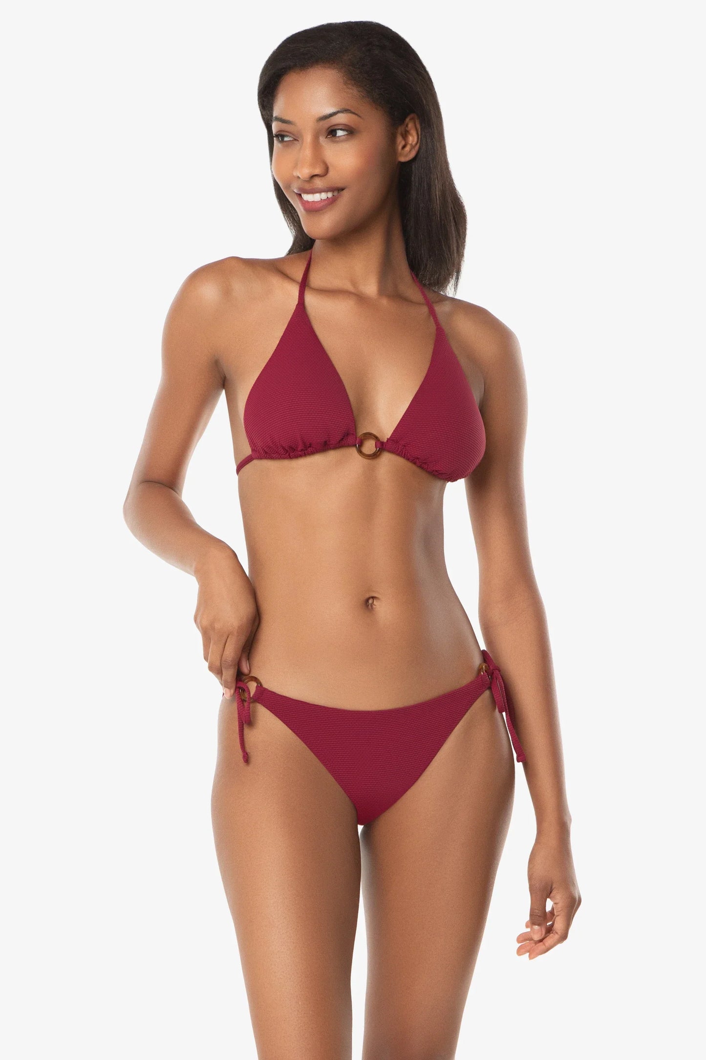 Tortoise Ring String Bottom  |  Merlot Cora Texture