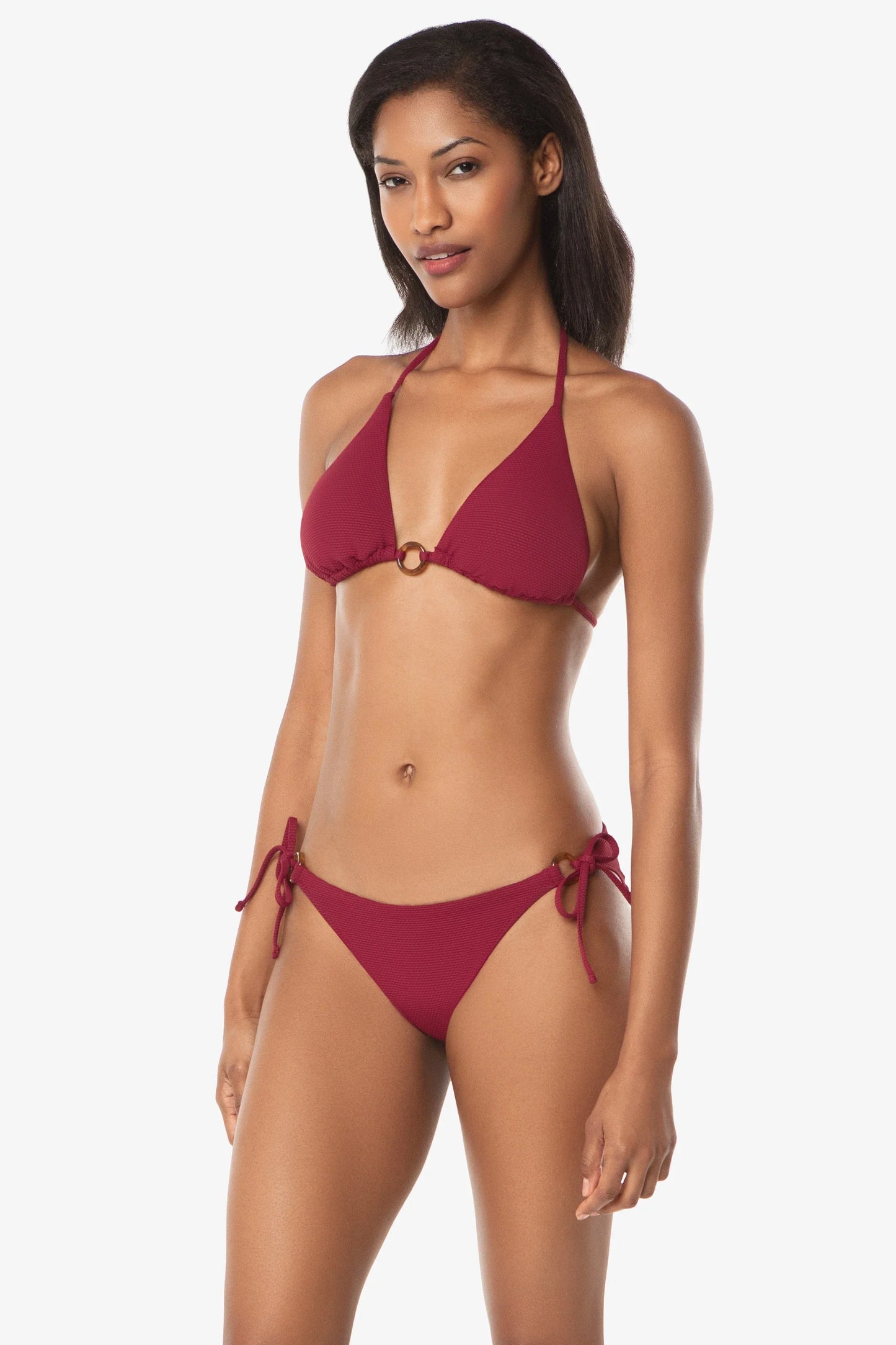 Tortoise Ring String Top  |  Merlot Cora Texture