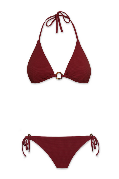Tortoise Ring String Bottom  |  Merlot Cora Texture