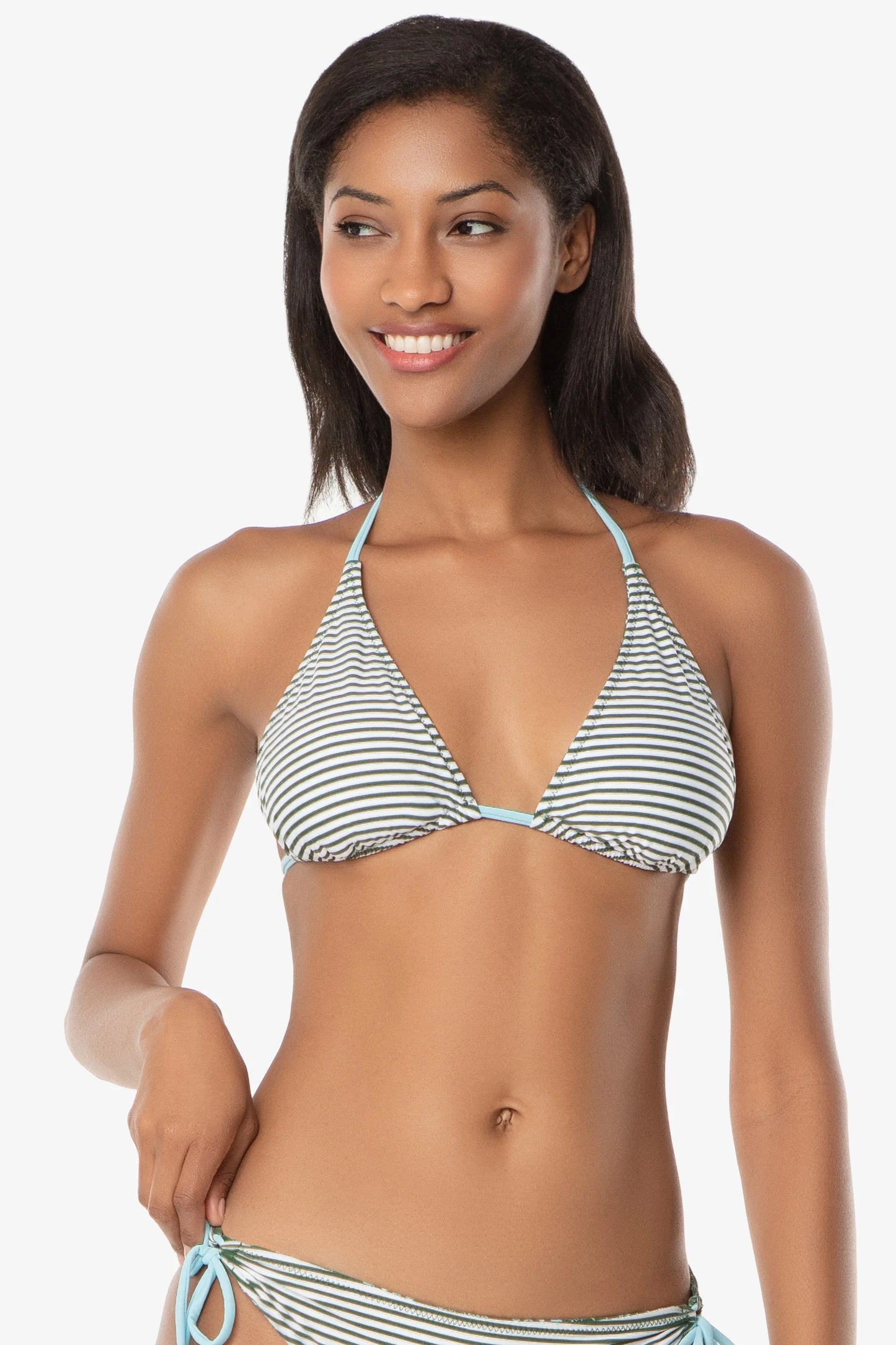 Reversible String Bikini Top  |   Salento/Stripe