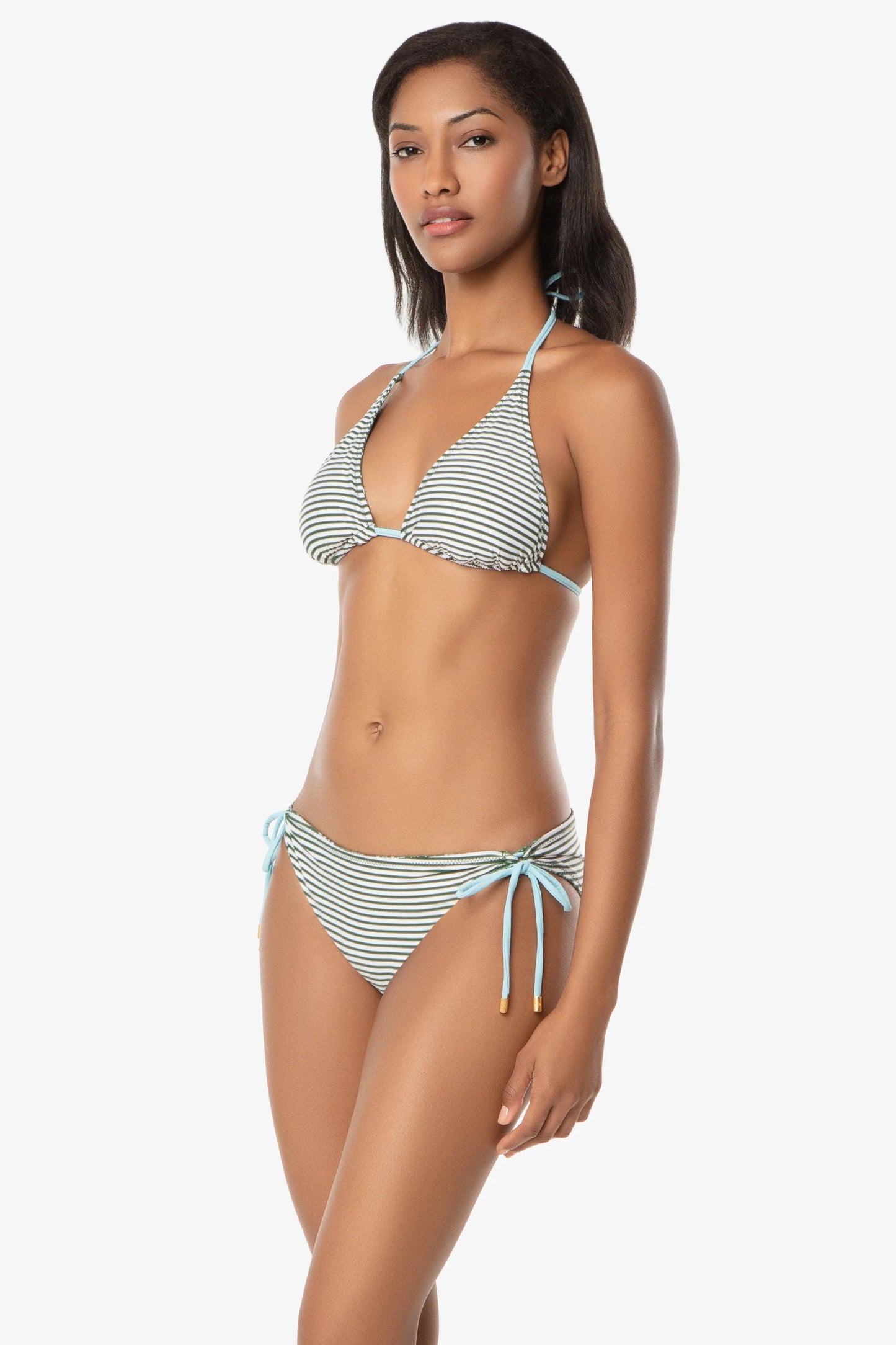 Reversible String Bikini Top  |   Salento/Stripe