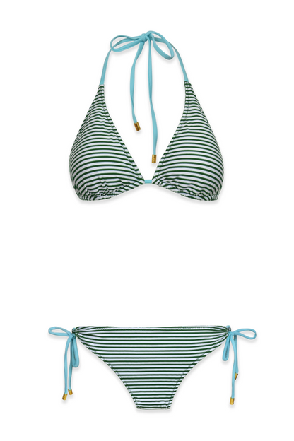 Reversible String Bikini Top  |   Salento/Stripe