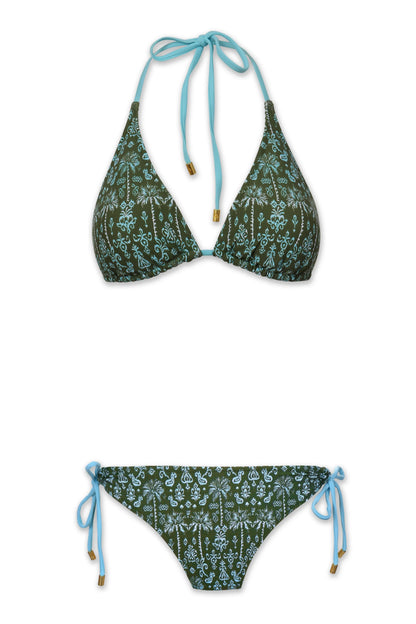 Reversible String Bikini Top  |   Salento/Stripe
