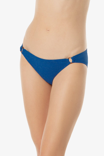 Tortoise Ring Hipster  |  Hamptons Blue Textured Metallic