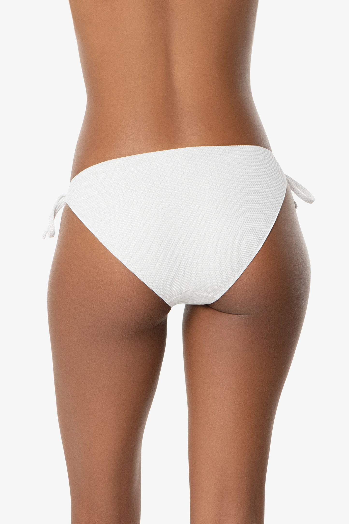 Tortoise Ring String Bottom  |  White Textured Metallic