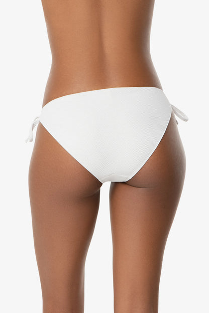 Tortoise Ring String Bottom  |  White Textured Metallic