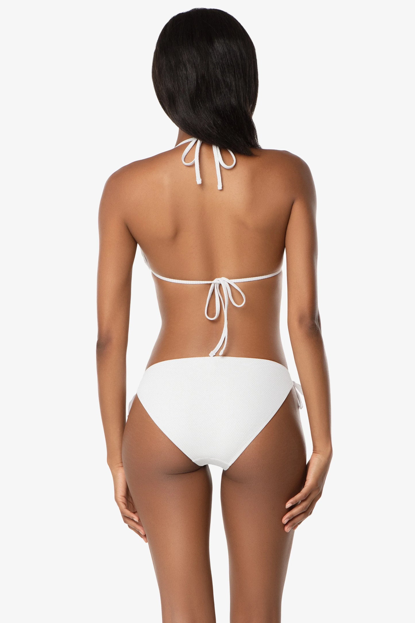 Tortoise Ring String Bottom  |  White Textured Metallic