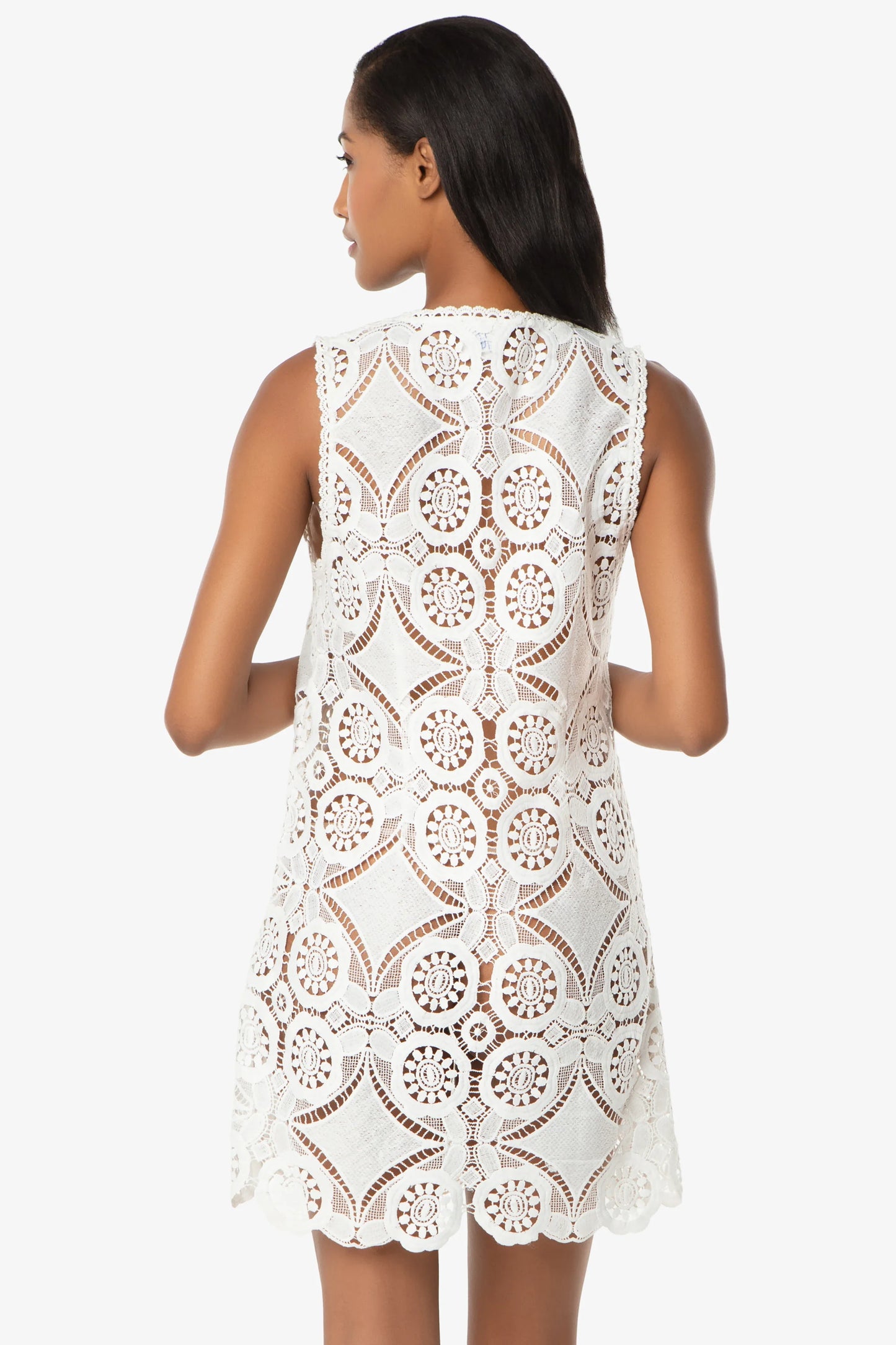 V-Neck Lace Dress  |   Lace Crochet