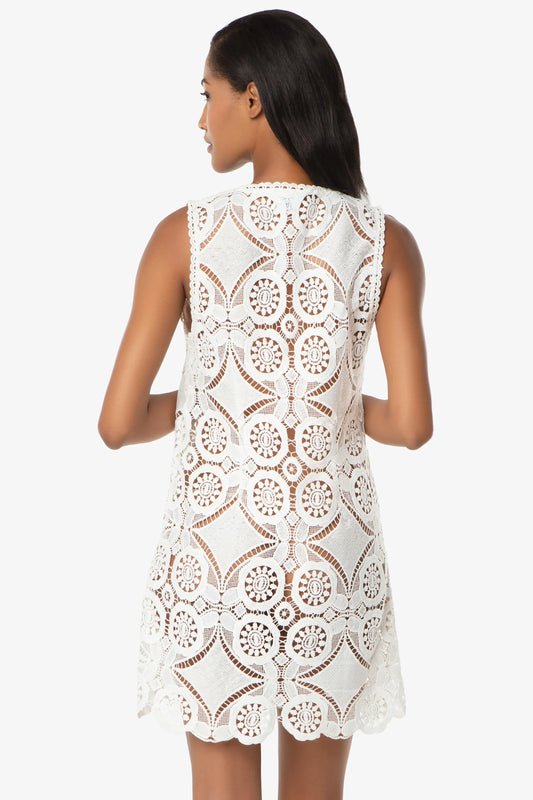 V-Neck Lace Dress  |   Lace Crochet