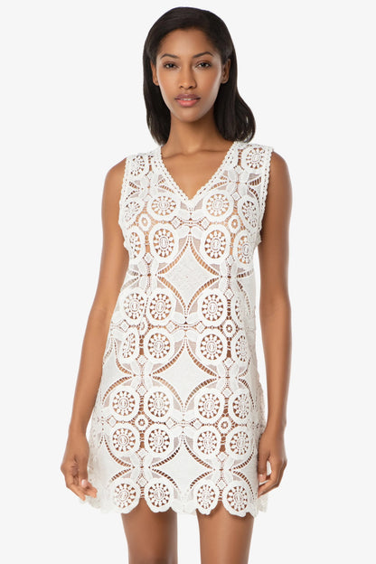 V-Neck Lace Dress  |   Lace Crochet