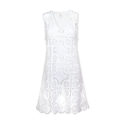 V-Neck Lace Dress  |   Lace Crochet