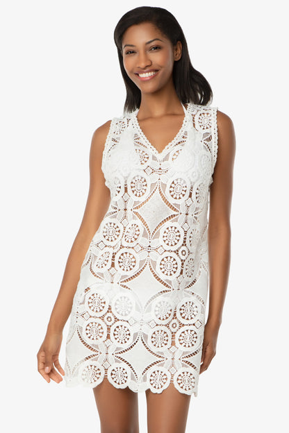 V-Neck Lace Dress  |   Lace Crochet