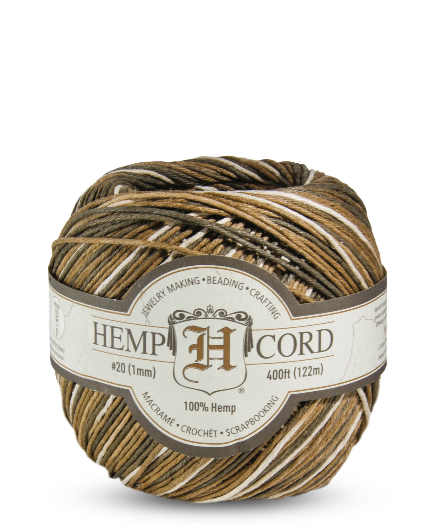 #20 (1mm) Hemp Cord Balls Variegated