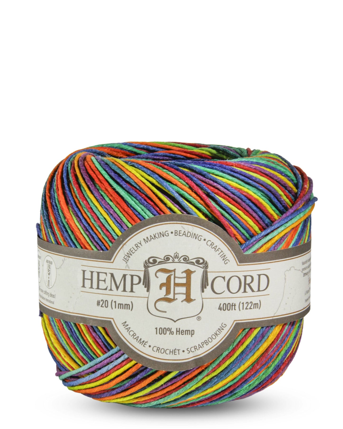 #20 (1mm) Hemp Cord Balls Variegated