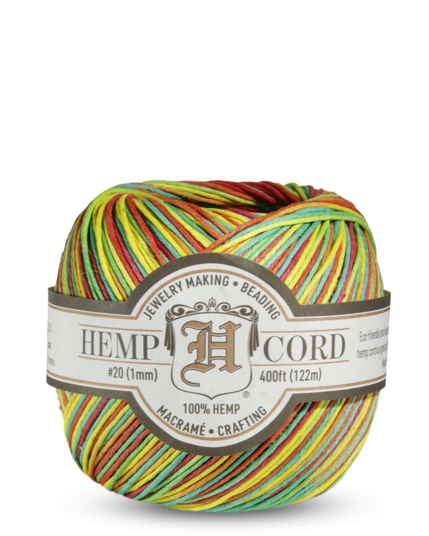 #20 (1mm) Hemp Cord Balls Variegated