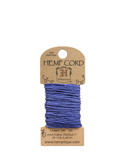 #20 (1mm) Wonderful Jewelry makers Crafting Hemp Cord Mini-Cards