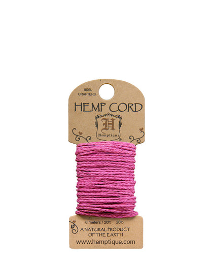 #20 (1mm) Wonderful Jewelry makers Crafting Hemp Cord Mini-Cards
