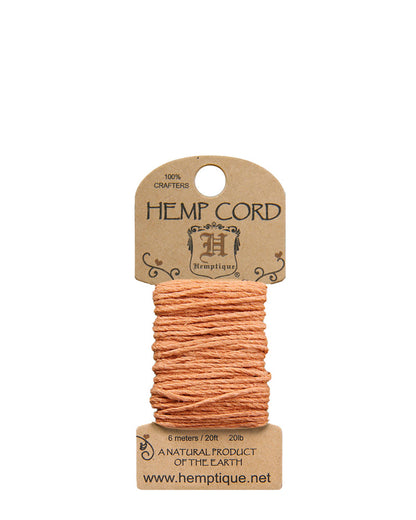#20 (1mm) Wonderful Jewelry makers Crafting Hemp Cord Mini-Cards