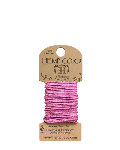 #20 (1mm) Wonderful Jewelry makers Crafting Hemp Cord Mini-Cards