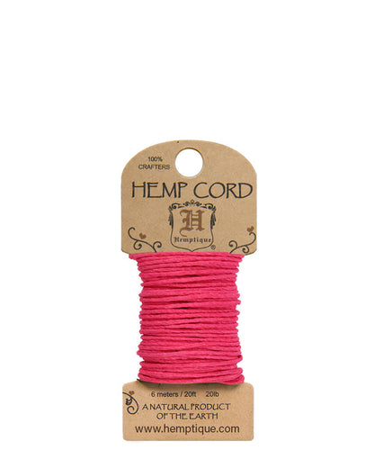 #20 (1mm) Wonderful Jewelry makers Crafting Hemp Cord Mini-Cards