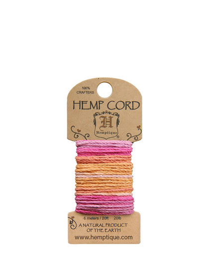 #20 (1mm) Wonderful Jewelry makers Crafting Hemp Cord Mini-Cards