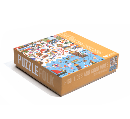 High Tides and Good Vibes 1000 Piece Beach Puzzle by Puzzlefolk