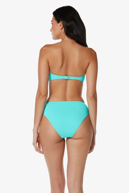 Shirred Bottom  |  Textured Seafoam Aqua