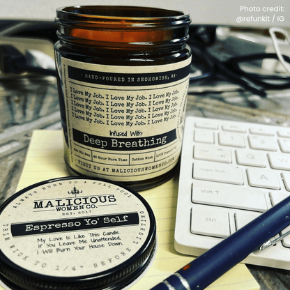 I Love My Job 9oz Work Candle Malicious Women Co