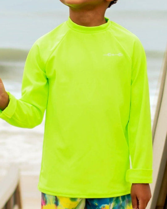 Neon Tie Dye Long Sleeve Sun Shirt