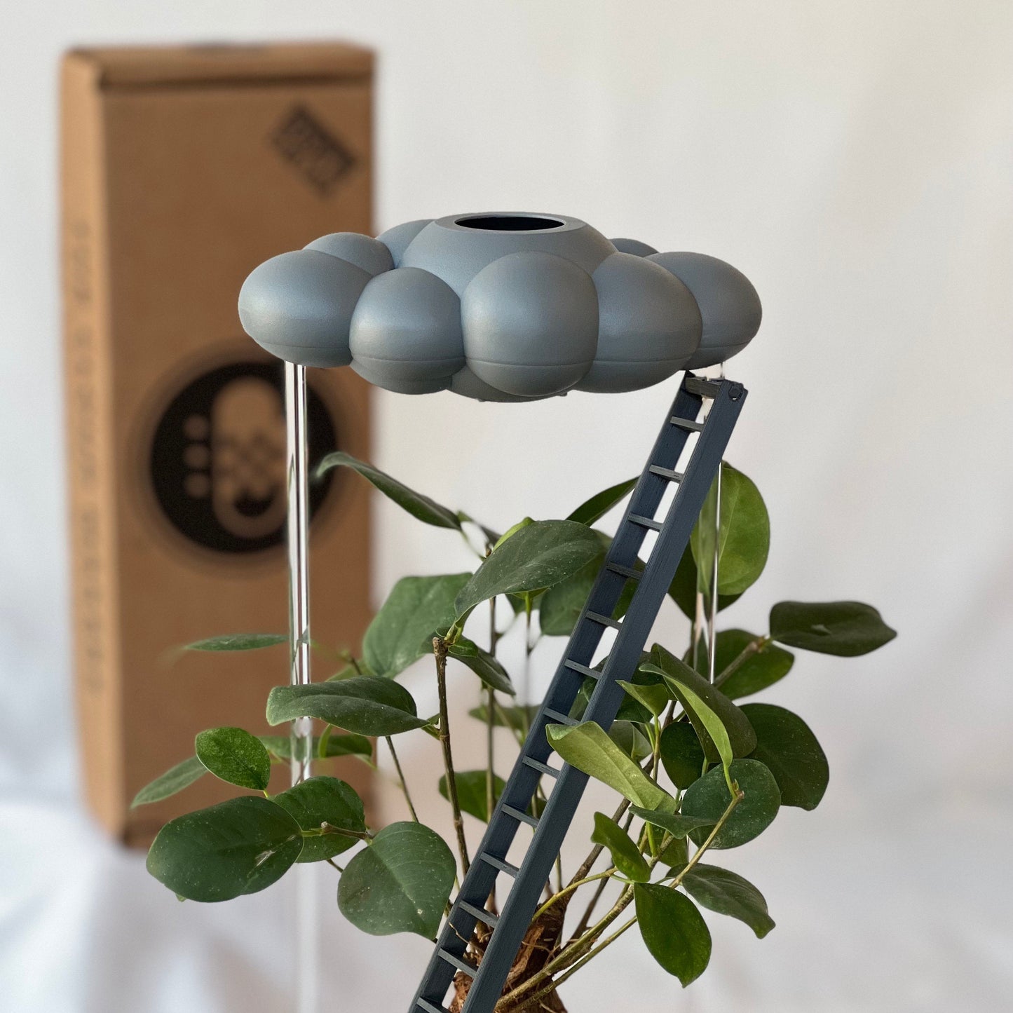 Stormy Dripping Rain Cloud with Ladder Charm