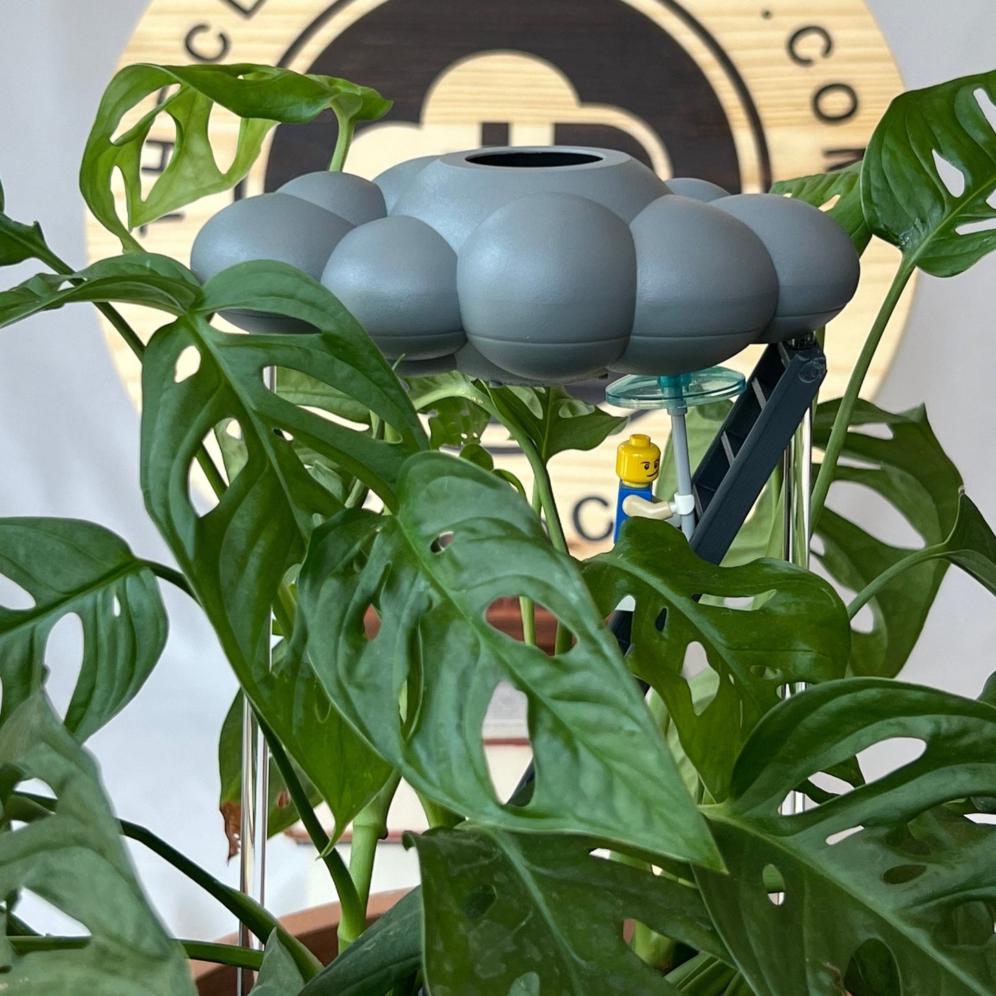 Stormy Dripping Rain Cloud with Ladder Charm