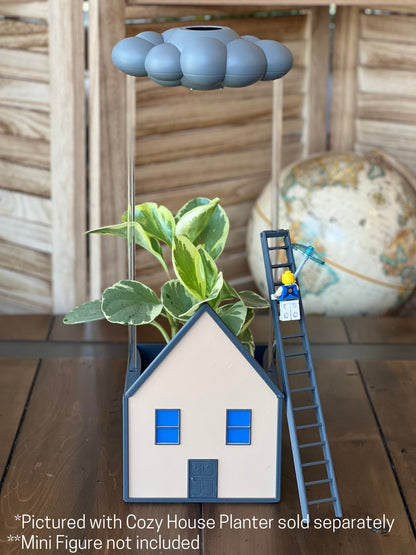 Stormy Dripping Rain Cloud with Ladder Charm