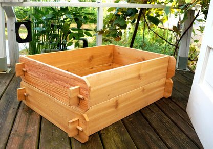 Timberlane Gardens Raised Garden Bed Kit Double Deep (Two 2x3) Select Cedar