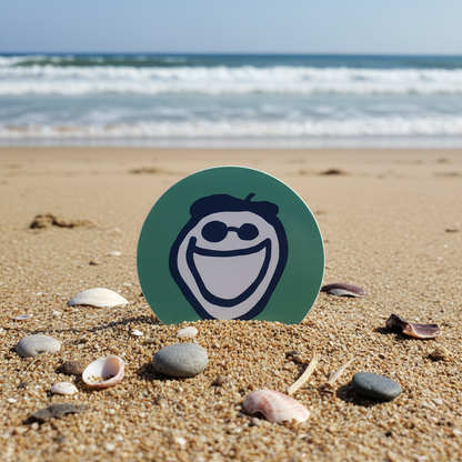 Jake 4" Round Sticker