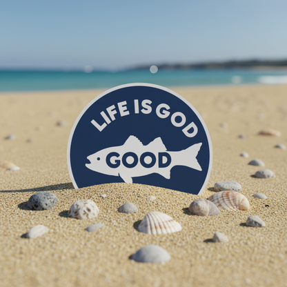 Fish 4" Round Sticker