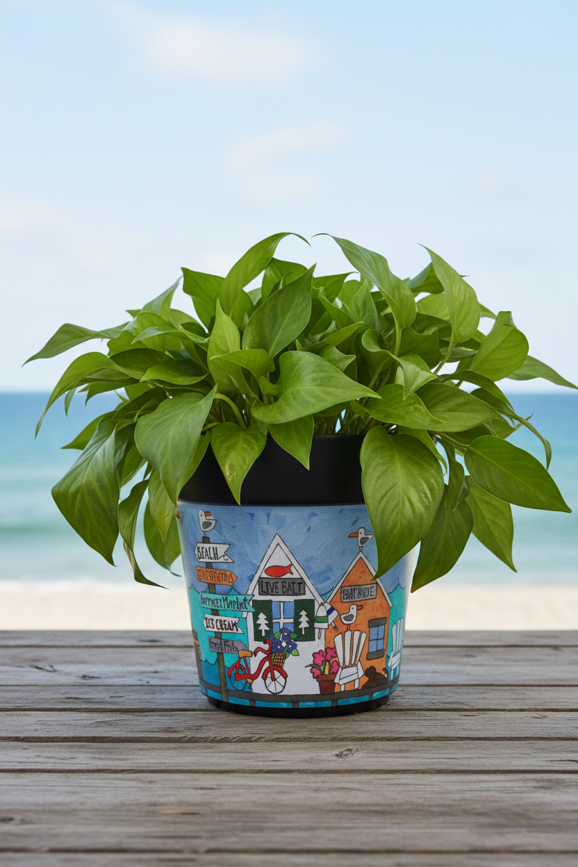 "Dockside" 6" Art Pot