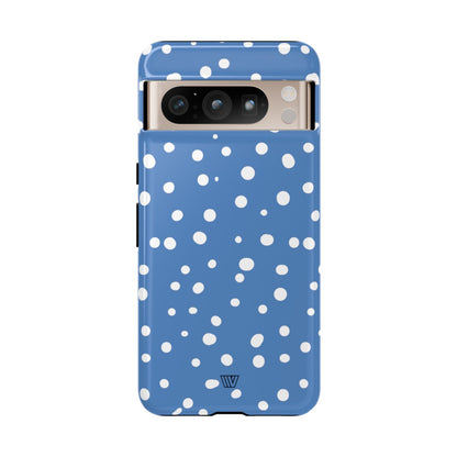DUSTY BLUE DOTS | Tough Phone Case