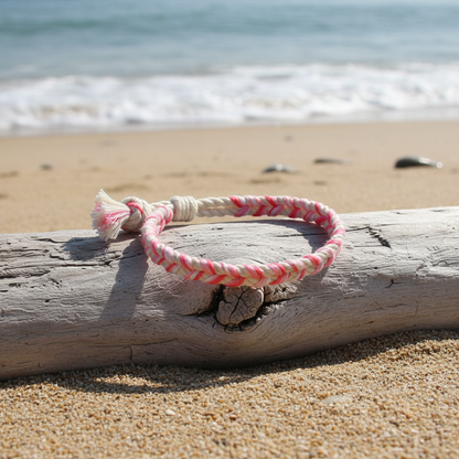 Pink Lemonade Braided Bracelet