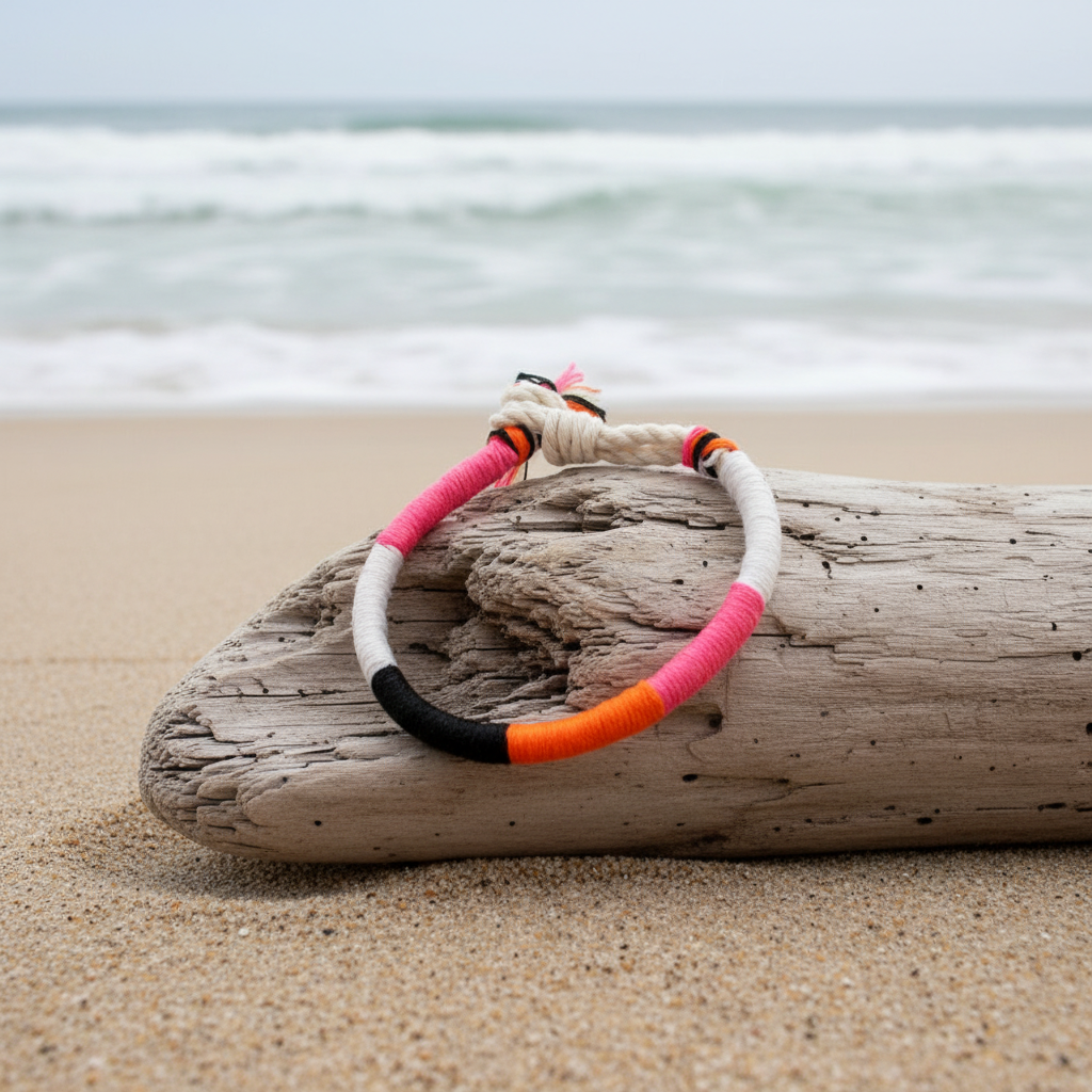 Sherbet Summer Twisted Colorblock Bracelet