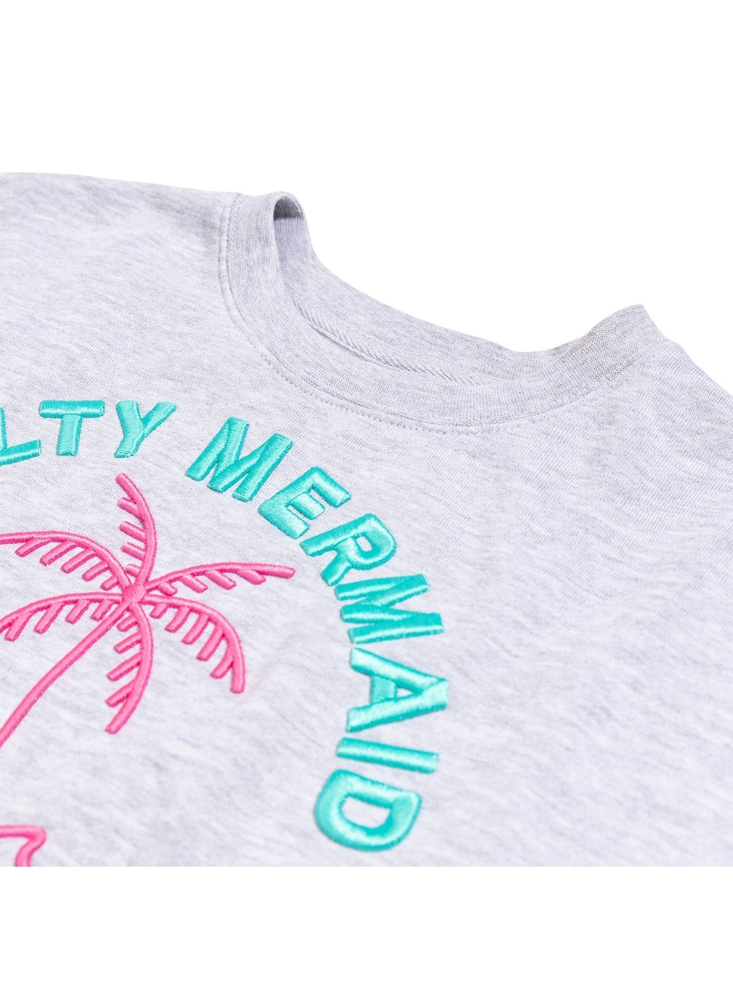 "Cabana Club" Cropped Crewneck Sweatshirt