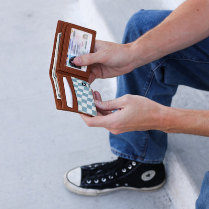 Jupiter Aqua - Vegan Leather Bifold Wallet