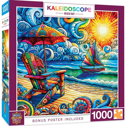 Kaleidoscope - Beach Day 1000 Piece Jigsaw Puzzleby Masterpieces Puzzles