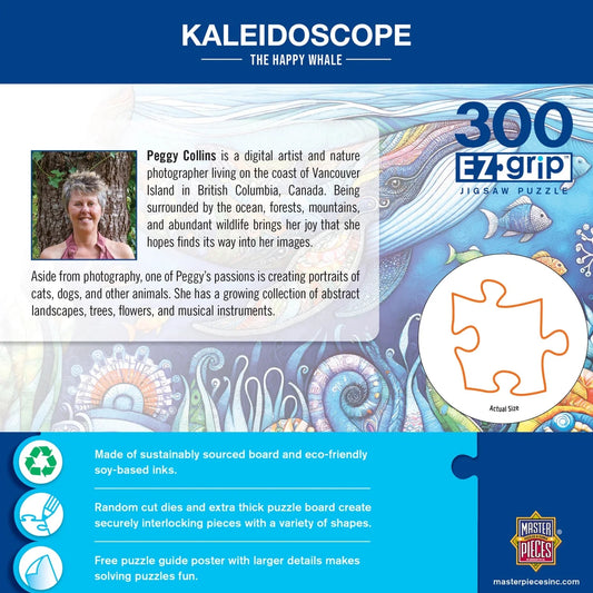 Kaleidoscope The Happy Whale 300 Piece EZ Grip Jigsaw Puzzle | Masterpieces
