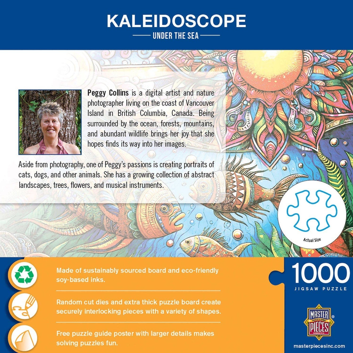 Kaleidoscope - Under The Sea 1000 Piece Jigsaw Puzzle Masterpieces Puzzles