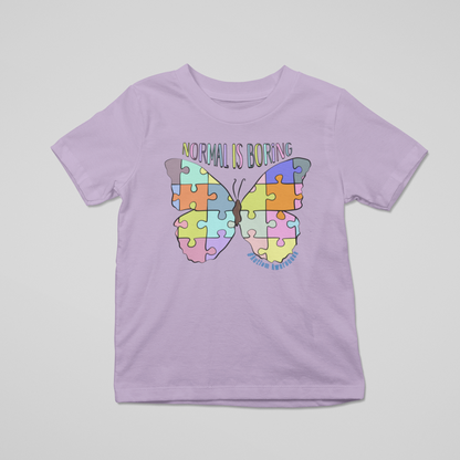Normal Is Boring Autism Awareness Toddler/Youth Graphic Tee