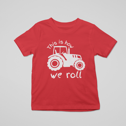 This Is How We Roll Red Toddler/Youth Graphic Tee