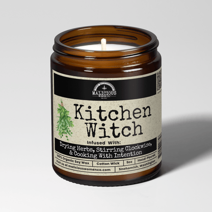Kitchen Witch 9oz Witch Candle Malicious Women Co